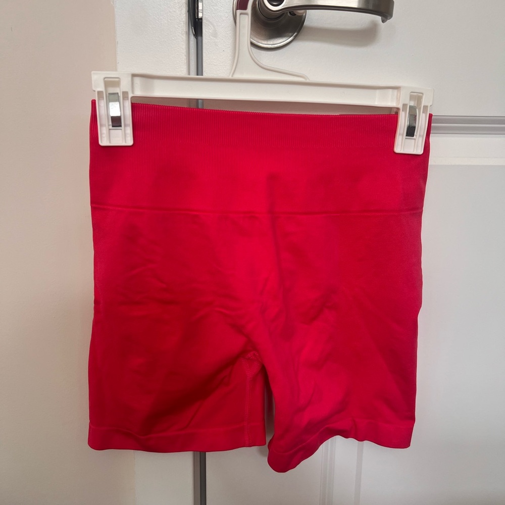 Vibrant Red Women's Bike Shorts